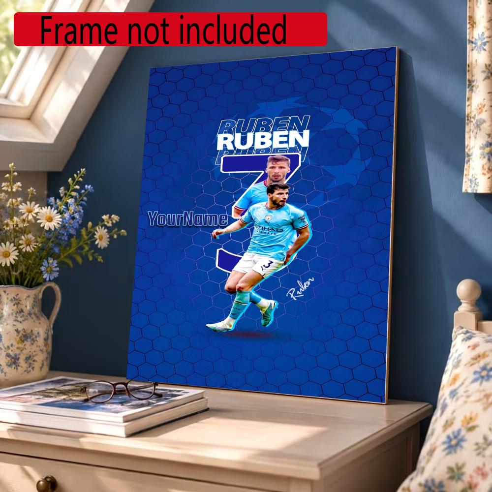 Haaland Customize Your Name Diamond Painting Round Diamond Diy Frameless Holiday Artwork Suitable For Home Office Wall Decoration