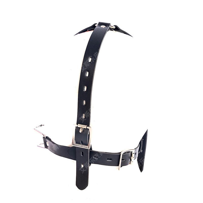 Metal Nose and Mouth Hook Gag for Women - Adjustable Erotic Facial Restraint