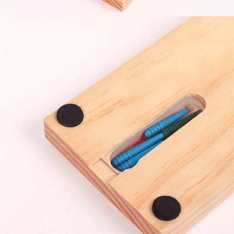 Farbkodiertes Cribbage-Brettspiel aus Holz mit 3 Bahnen – Perfekt für Familienspaß und Treffen mit Freunden