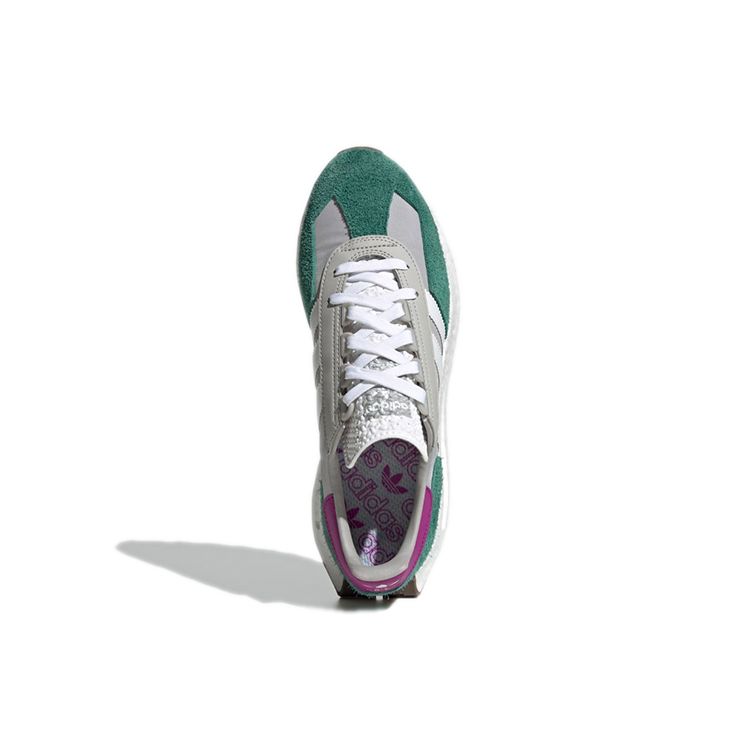 Adidas Retropy E5 Grey Collegiate Green Unisex Sneakers Grey-Three Acid-Orange Grey-Two H03076