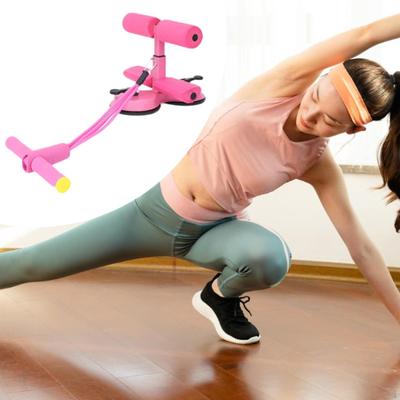 Equipamento de Treino com Barra para Abdominais Altura Ajustável Máquina com Suporte de Tornozelo Acolchoado Situp para Academia