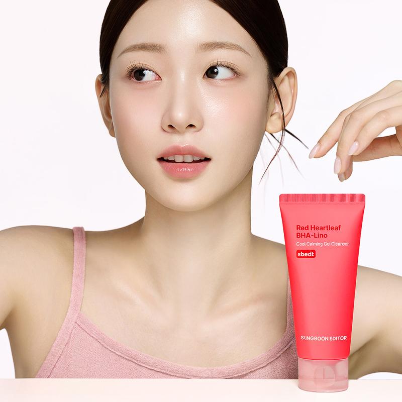 SUNGBOON EDITOR Red Heartleaf BHA-Lino Cool Calming Gel Cleanser 120g