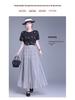 Reversible Pleated Mesh Patchwork Skirt - Spring/Summer 2026 Bean Pleats, Slimming Versatile Style