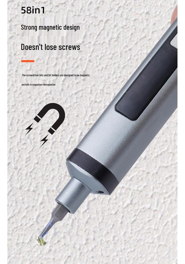 58-in-1 Rechargeable Electric Screwdriver Set for Home Repair