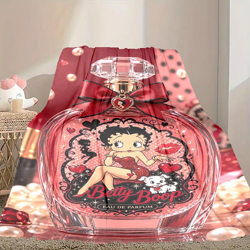 1pc Digital Print Nap Blanket, Betty Boop Blanket for Home Use, All Season Warmth, Christmas and Valentine's Day Gift Blanket
