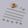 0.2M Turbine Worm Gear Micro 90° Transmission Box 12-Times Reduction Mechanism Gearbox Diy Car Model Parts