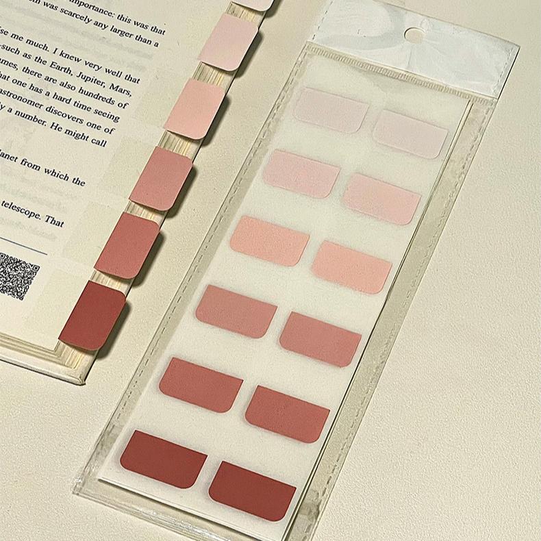 

120 шт./набор градиентных цветных липких заметок, креативный дизайн, простота, студенческая этикетка, наклейка Indec, студенческие/офисные принадлежности