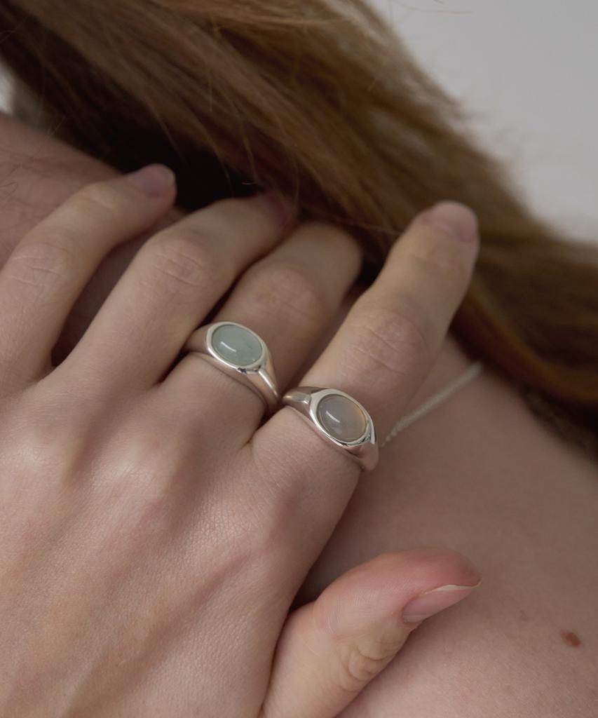 Touchéd Pebble Ring 07