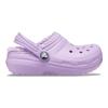 Crocs Klasyczne z podszewką Codzienne Wygodne Ciepłe Klapki Dziecięce Klapki Dziecięce Fioletowe 207010-5PR