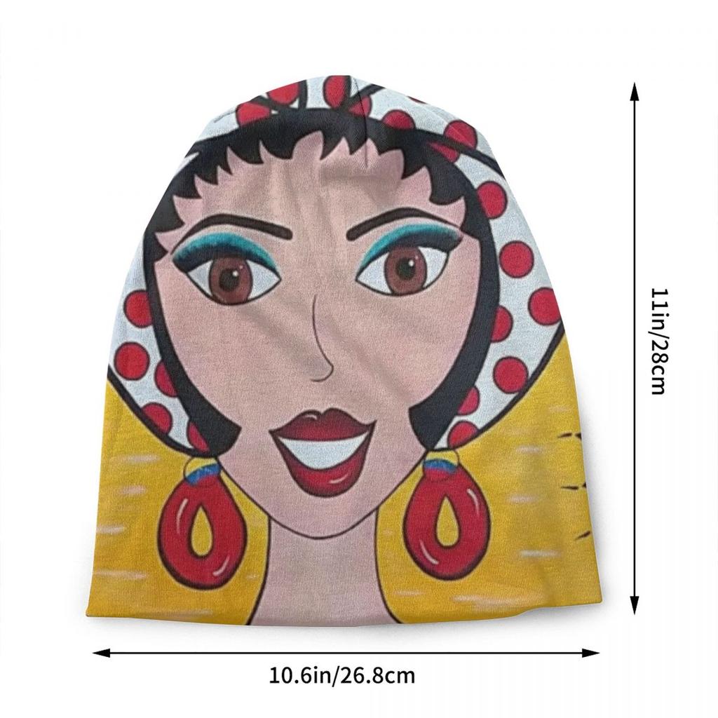 Pan Girl Venezuela Skullies Beanies Caps Streetwear Winter Warme Strickmütze Erwachsene Unisex Bolivarisches Venezuela VZLA Motorhaube Hüte