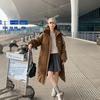 Langärmelige Damen Baumwolljacke Winter Neuer Stil Locker Koreanischer Stil College Verdickter Kapuzenmantel Über Knie Baumwoll-Pufferjacke Mode