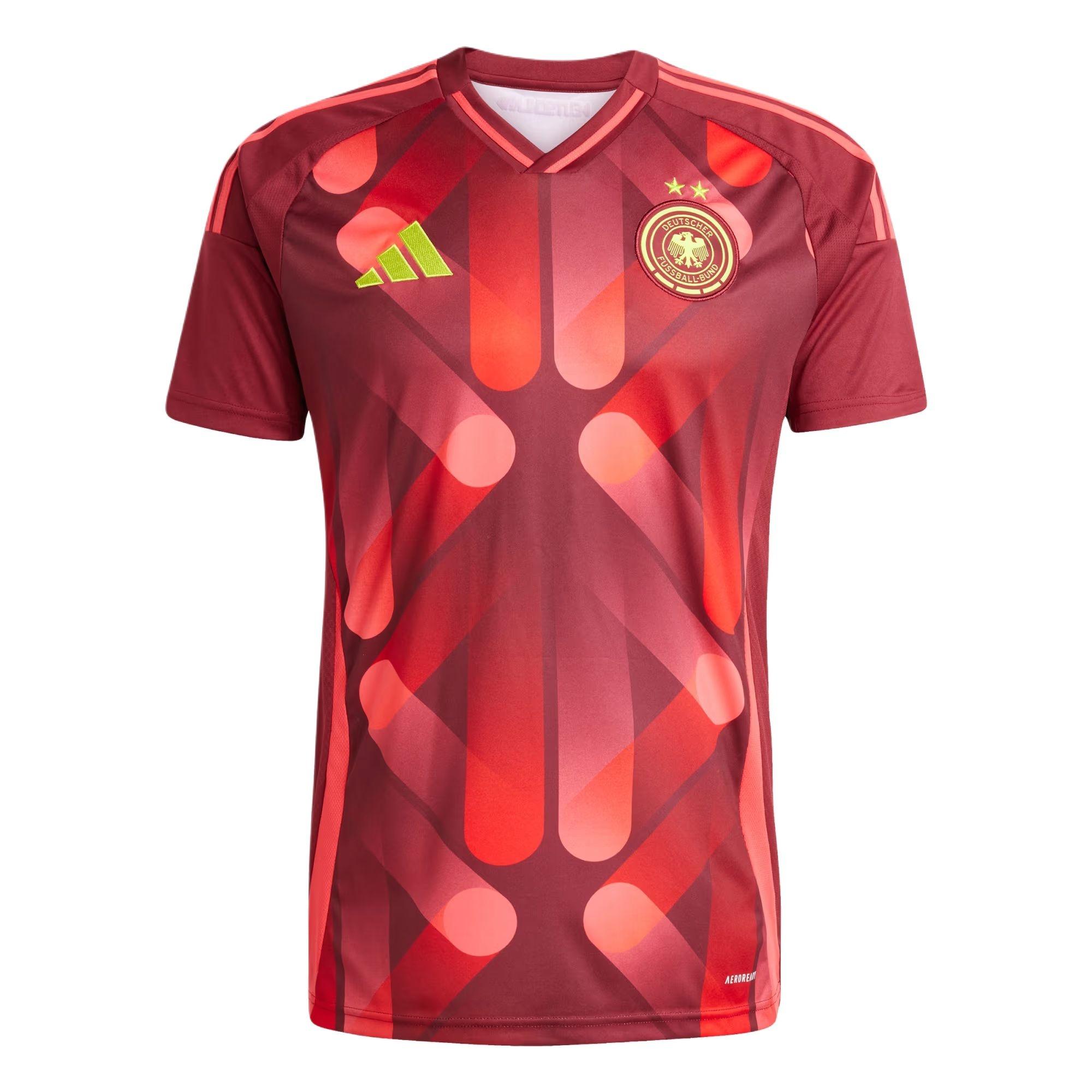 adidas Germany 25 Away Jersey Asia Sizing Red Men s JF2605 M
