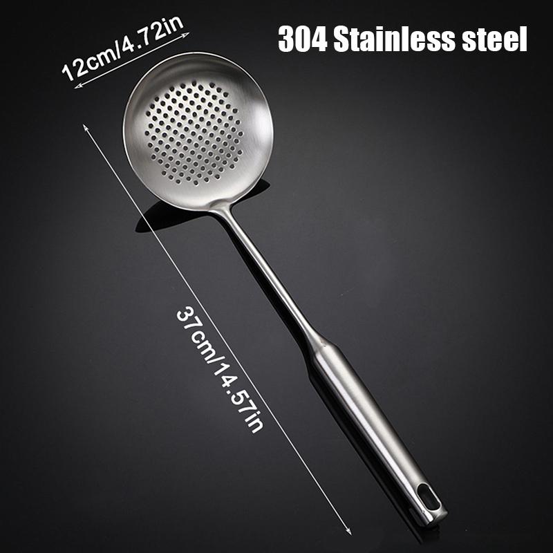 Hot Sale 304/201 Stainless Steel Spatula And Spoon Heat Insulation Hollow Handle Cookware Kitchen Utensil For Family