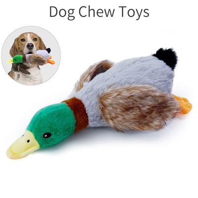 Kauspielzeug für Hunde, süßes Plüsch-Enten-Sound-Spielzeug, ausgestopftes Quietschtier, Quietschspielzeug für Hunde, Reinigungszahn, Kauspielzeug für Hunde aus Seil