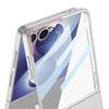 Für Samsung Galaxy Z Flip 8 5G Hülle Ultra-dünn Matt Magnetisch Drehbarer Ringhalter Kabelloses Laden Gehärtete Folie Hartschalenabdeckung