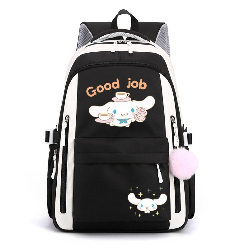 Cartoon Puppy Printed College Style Backpack Student Casual Schoolbag Large Capacity Student Schoolbag