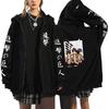 Japanese Anime Attack On Titan Zip Sweater Men's and Women's Casual Sports Jacket