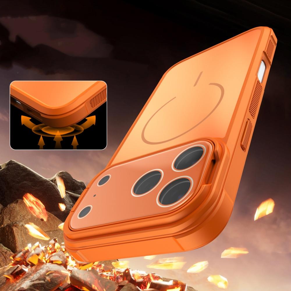 Luxury For Magsafe Glass Crystal Camera Protect Stand Holder Case for iPhone 17 Air 16 15 14 Plus 13 12 Pro Max 11 Armor Cover