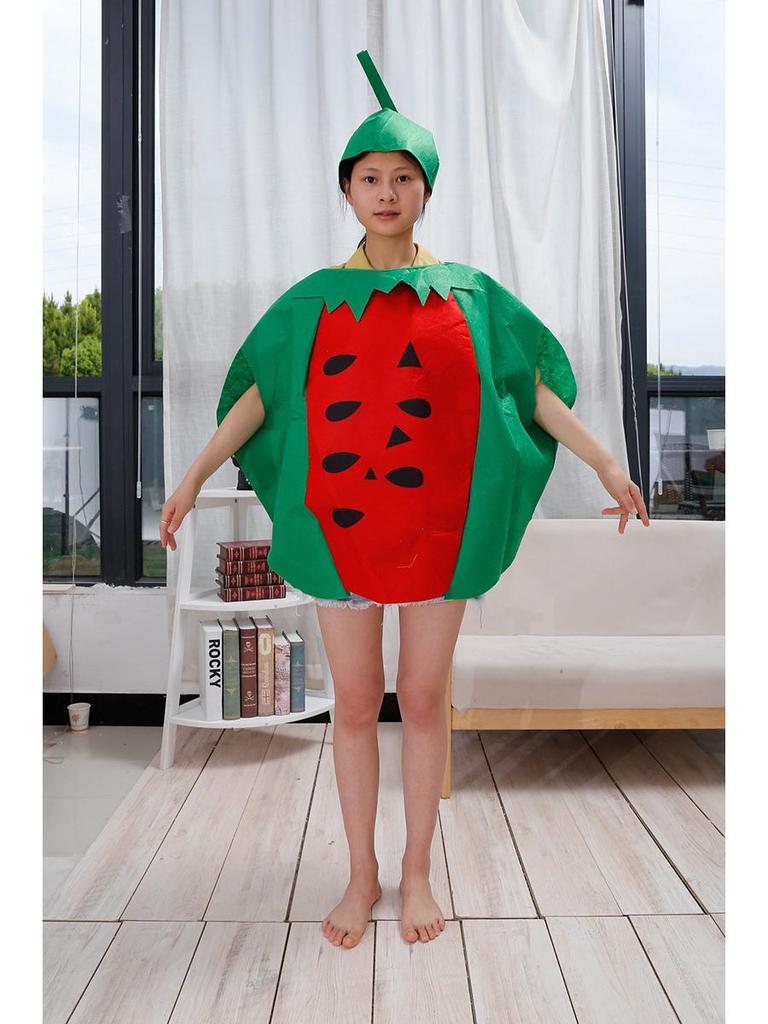 Creative Fruit Cosplay Costumes for Adults and Children - Cartoon Stage Performance Wear