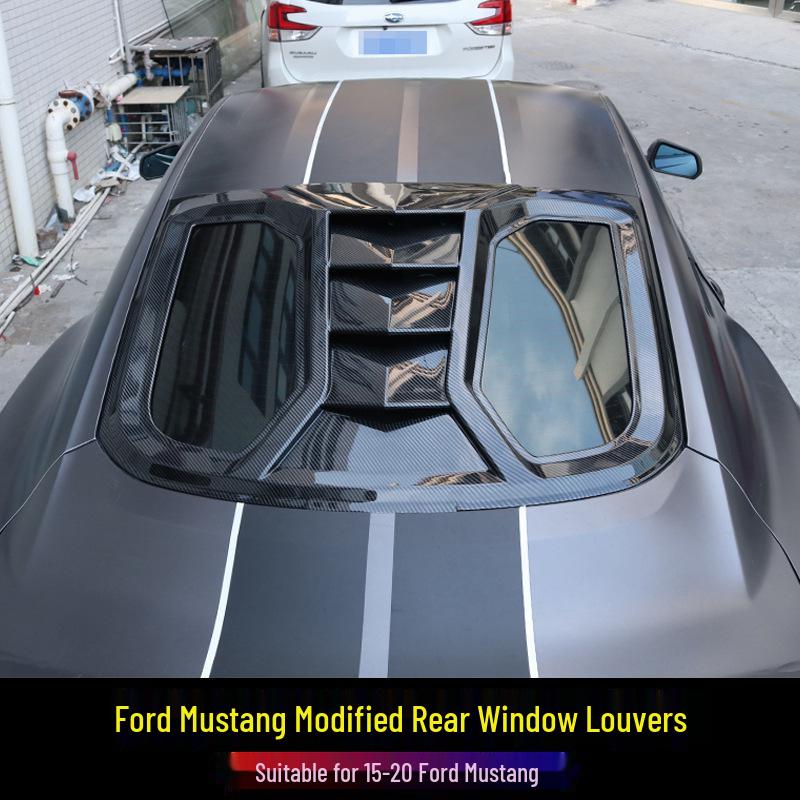 Rear Louvers & Spoiler for 2015-2023 Ford Mustang - Sunshade Windshield