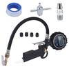 Digital Tire Inflator for Car and Motorcycle Tire Care with Lighted Pressure Display, Hose Tool and Grip Body Design