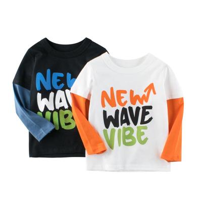 Camiseta de manga larga en capas para niño 2024 – Ropa infantil