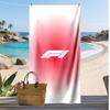 Asciugamano da Spiaggia Stampa F1 Morbido Portatile Asciugatura Rapida?Asciugamano Asciutto Per Piscina Vacanza Estiva Sport all'Aperto