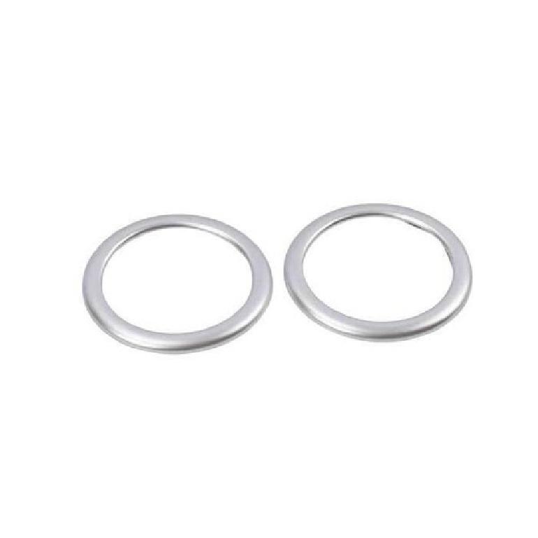Car Inner Door Speaker Horn Cover Trim 2PCS For Ford Edge 2015- Matte Silver
