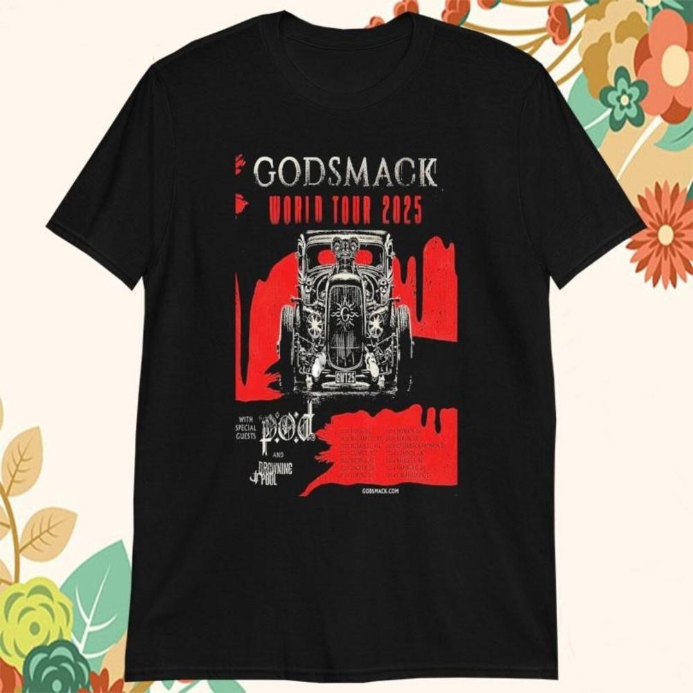 Godsmack Pod And Growing It Pool World Tour 2025 T-Shirts Unisex T-Shirt