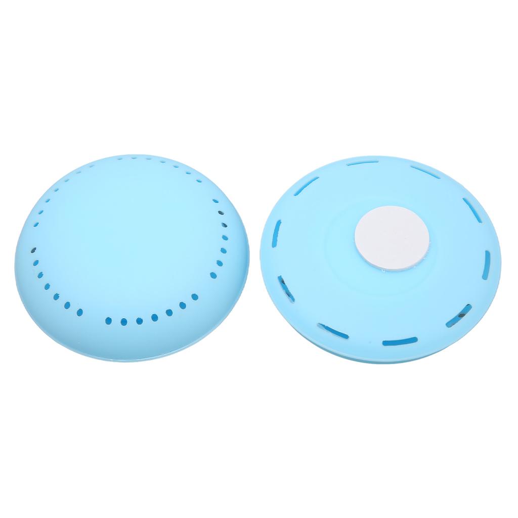 2pcs Adhesive Freshener Box Portable Remove Odor Air Round Freshener Box for Wardrobe Purple Ocean