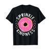 Donut Sprinkle Kindness Funny Girls Women Doughnut Lover T Shirt Vintage Washed Comfortable Graphic Homme Versatile Fashion