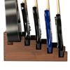 STRICH Guitar Wooden Guitar Rack with Front Design for and Stage Walnut 4 Electric Guitars and 1 Acoustic Stand, 5-Guitar Stand, Floor-Mounted