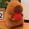 22Cm New Simulation Capibala Shoulder Bag Series Stuffed Plush Toy Cartoon Anime Cute Gift For Children'S Birthday Fun Doll