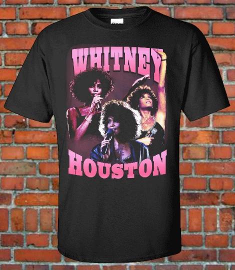 Whitney Houston 90s Style Bootleg Rap Tee 90s R B American Singer Bobbie Brown M