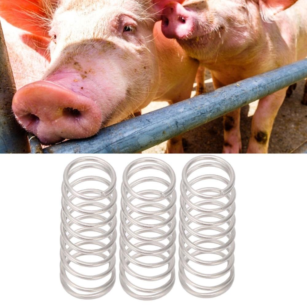 100 Pièces Abreuvoirs robustes pour porcs Accessoires Abreuvoirs en Acier Inoxydable Pièces d'Abreuvoirs Alimentation Animale Volailles
