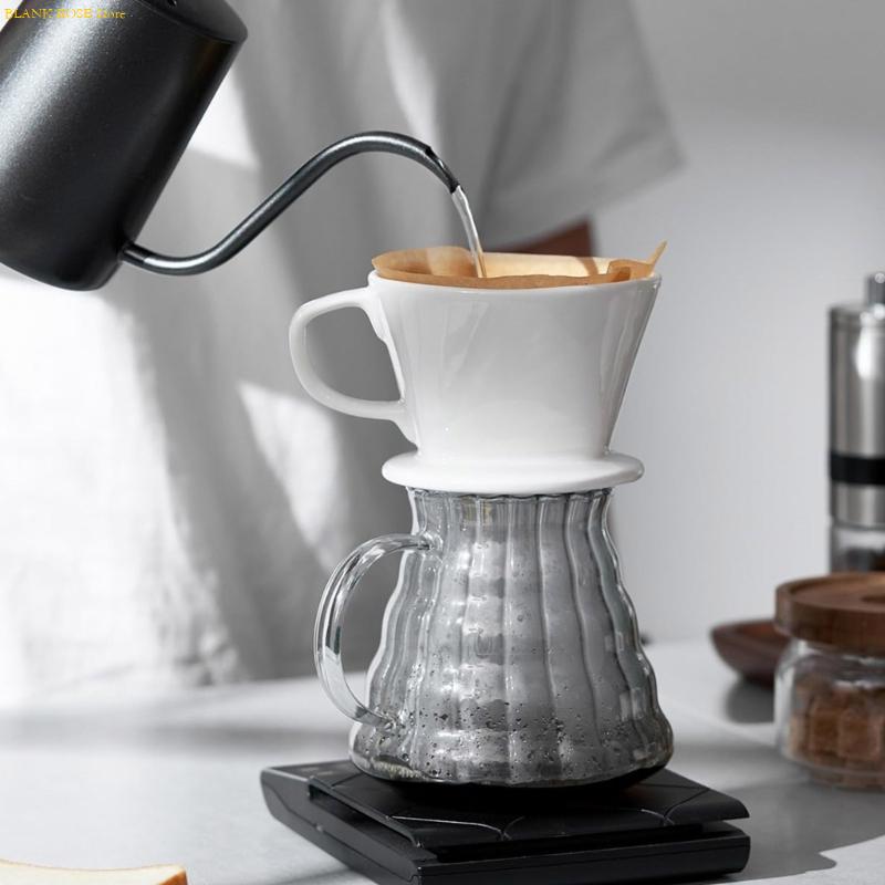 NEW Porcelain Coffee Dripper Funnel Conical Hand Flushing Single Dripping Filter Cup