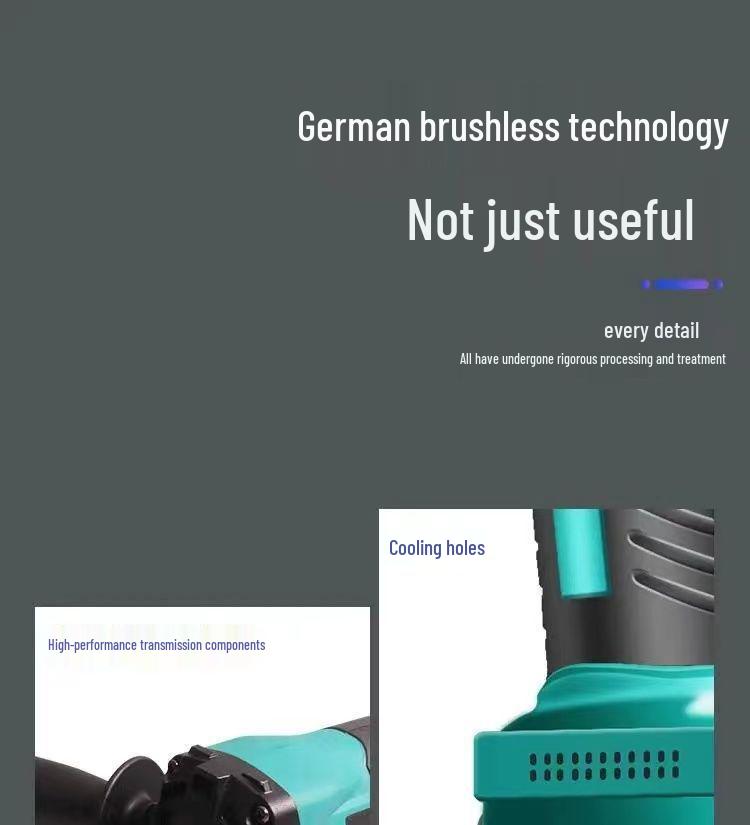 Universal Brushless Rechargeable Angle Grinder and Sander with Lithium Battery