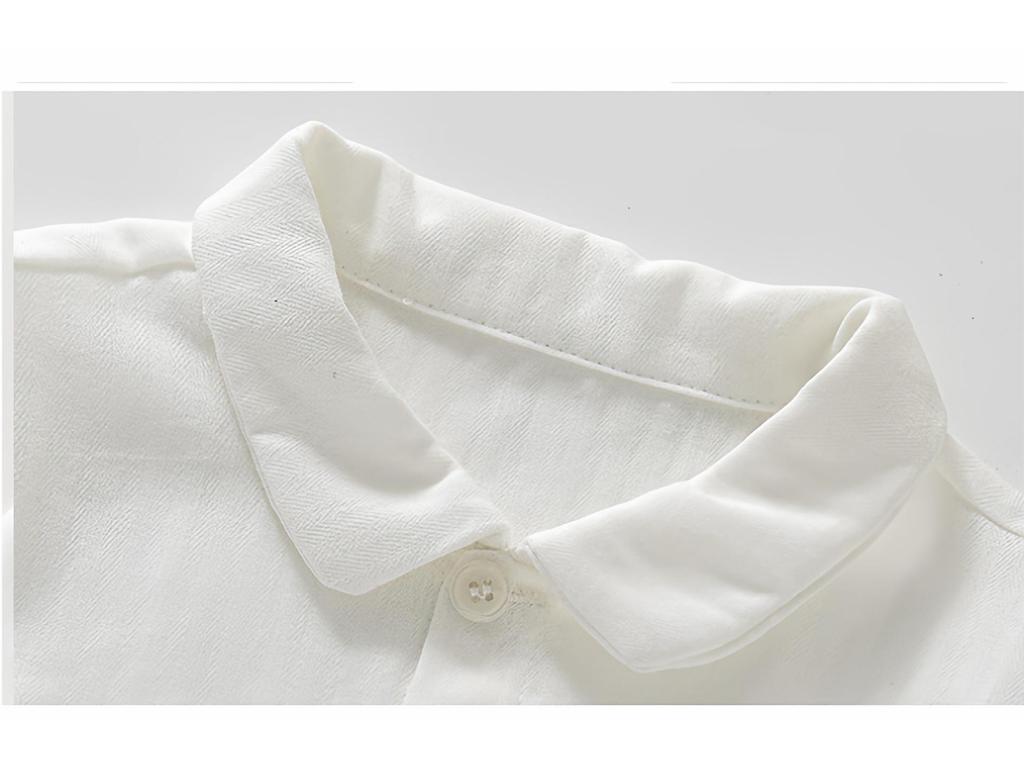 Baby Boy's First Birthday Formal Outfit – Short-Sleeve Shirt & Shorts Set