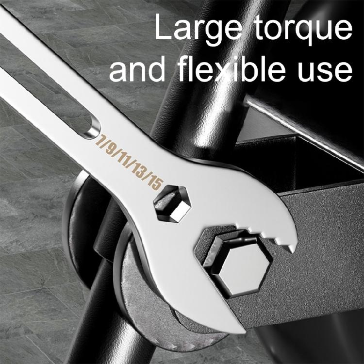 Double Head Wrench 45# Steel Spanner Hand Tool Adjustable Size Ranging For Long Time Use in Various Applications