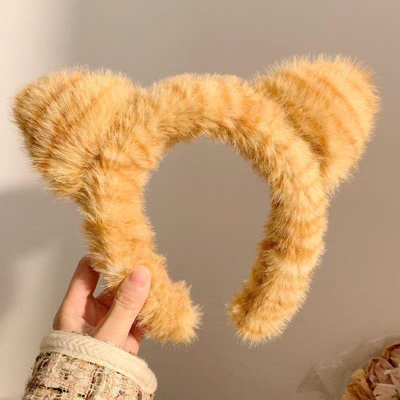 

Милые плюшевые повязки на голову с животными для женщин: Аксессуары для волос осень/зима для маски для лица и выхода в свет