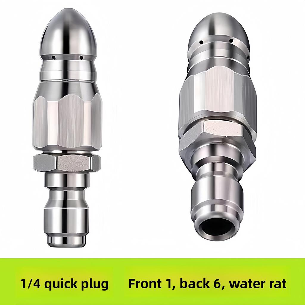 High-pressure Pipe Flushing Nozzle for Rapid Sewer Unblocking