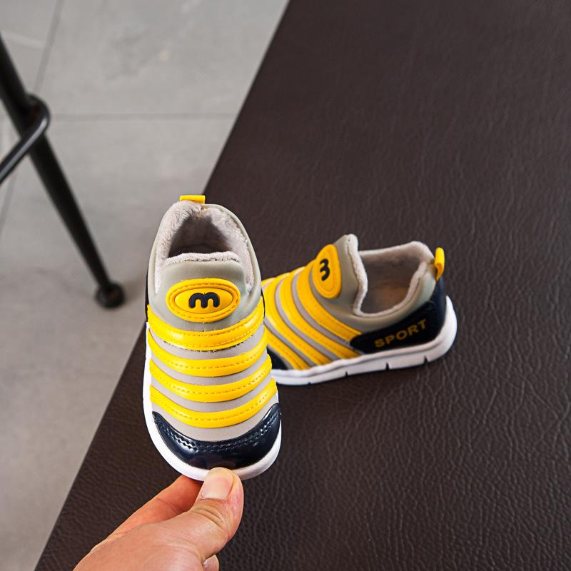 

Осень и зима новые мальчики и девочки гусеница одноклассники 1-6 лет 3 ребенка дышащие туфли для малышей прилив 30