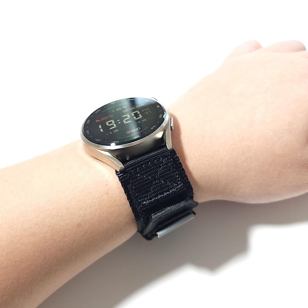 22mm 20mm Fabric Band For Samsung Galaxy Watch 6 Classic 47 46 Sports Nylon Braided Strap For Galaxy Watch 5 Pro 45mm 4 44 40 mm