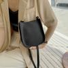 White Shoulder Bag Pu Leather Crossbody Bag Simple Small Square Bag  Outdoor