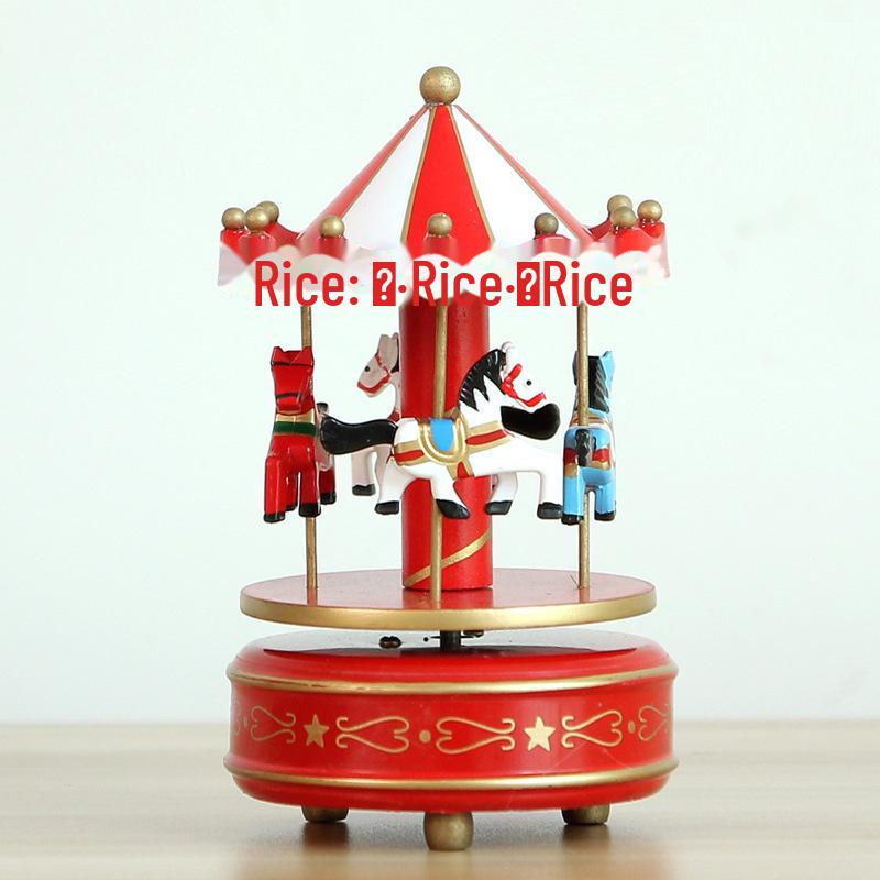 Sky City Carousel Music Box: Romantic European-Style Birthday Gift with Spire Clockwork