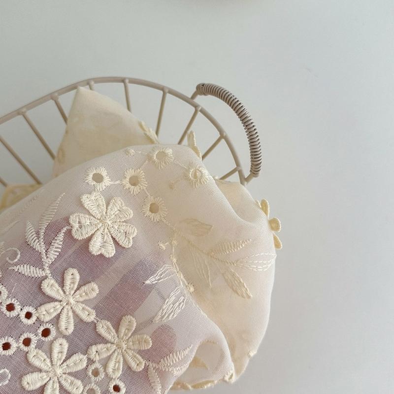 Bequeme Babymütze Sommerhaube Stickerei-Design Fötale Mützen mit Kinnband für Säuglingsmädchen 2-18 Monate