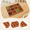 12-Compartment Wooden Organizer for Home Office Accessories 13.2x9.4x1.8inch