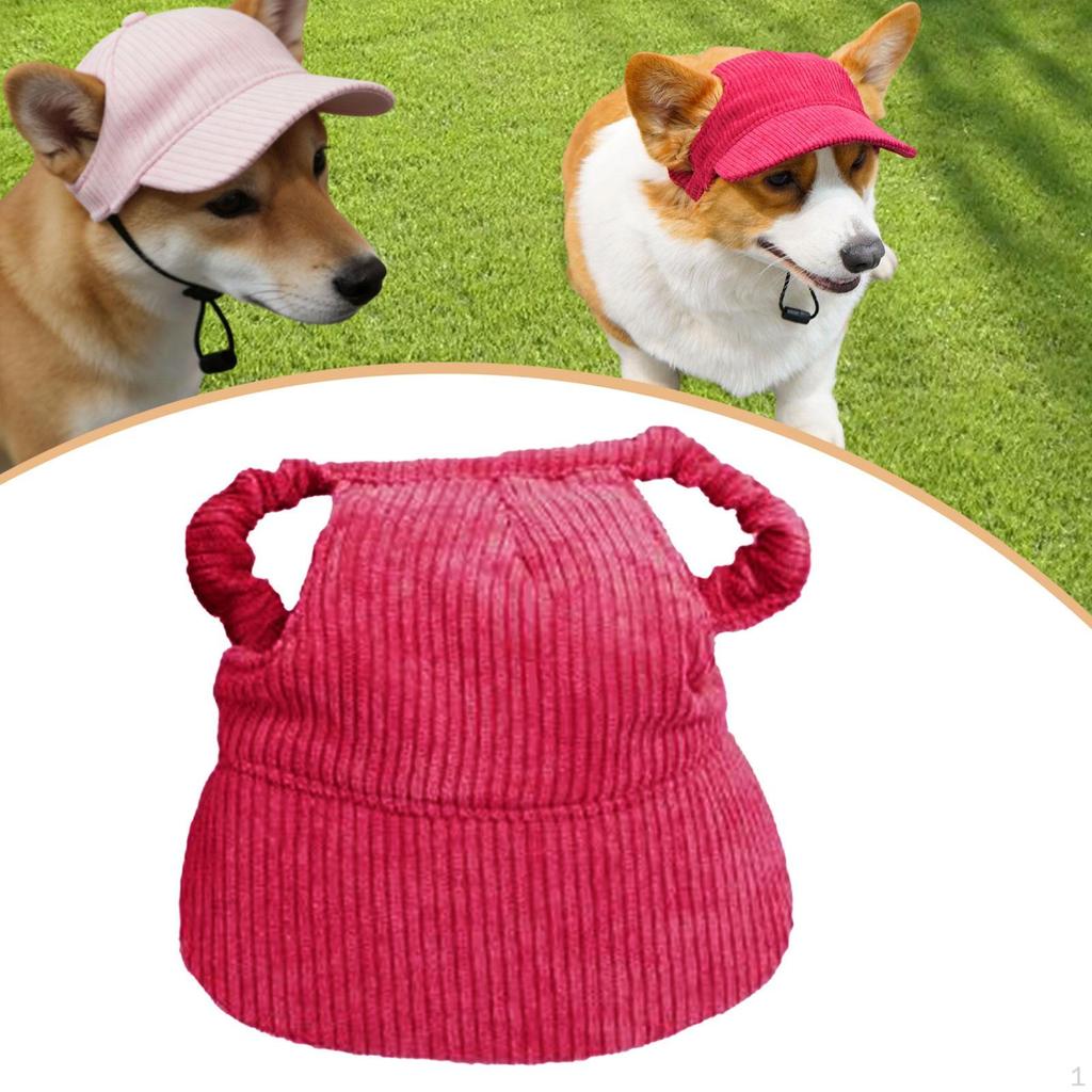 Dog Baseball Adjustable, Comfortable, with Ear Holes, Outdoor Sun Protection Supplies