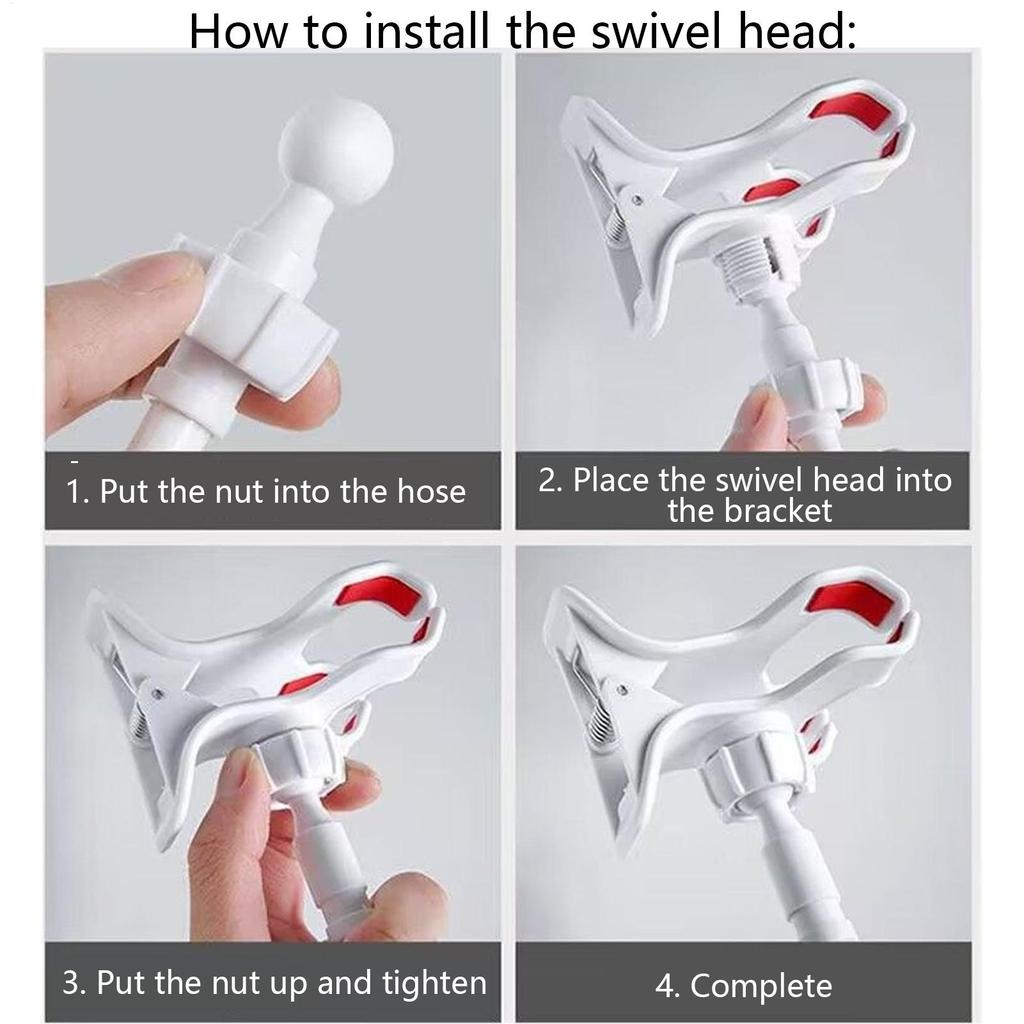 Adjustable 360 Degree Rotating Portable Lazy Phone Holder Suitable for Bedside Offices and Home with Clip