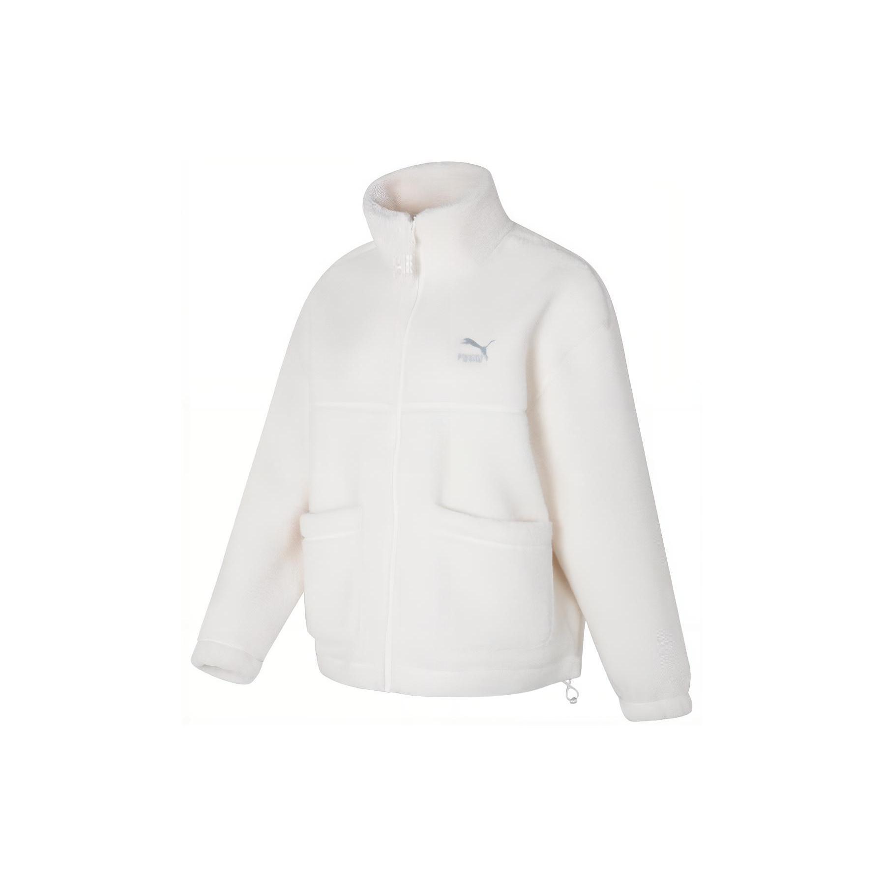 

New PUMA Velvet feel Coat Women s White 625806-65 L